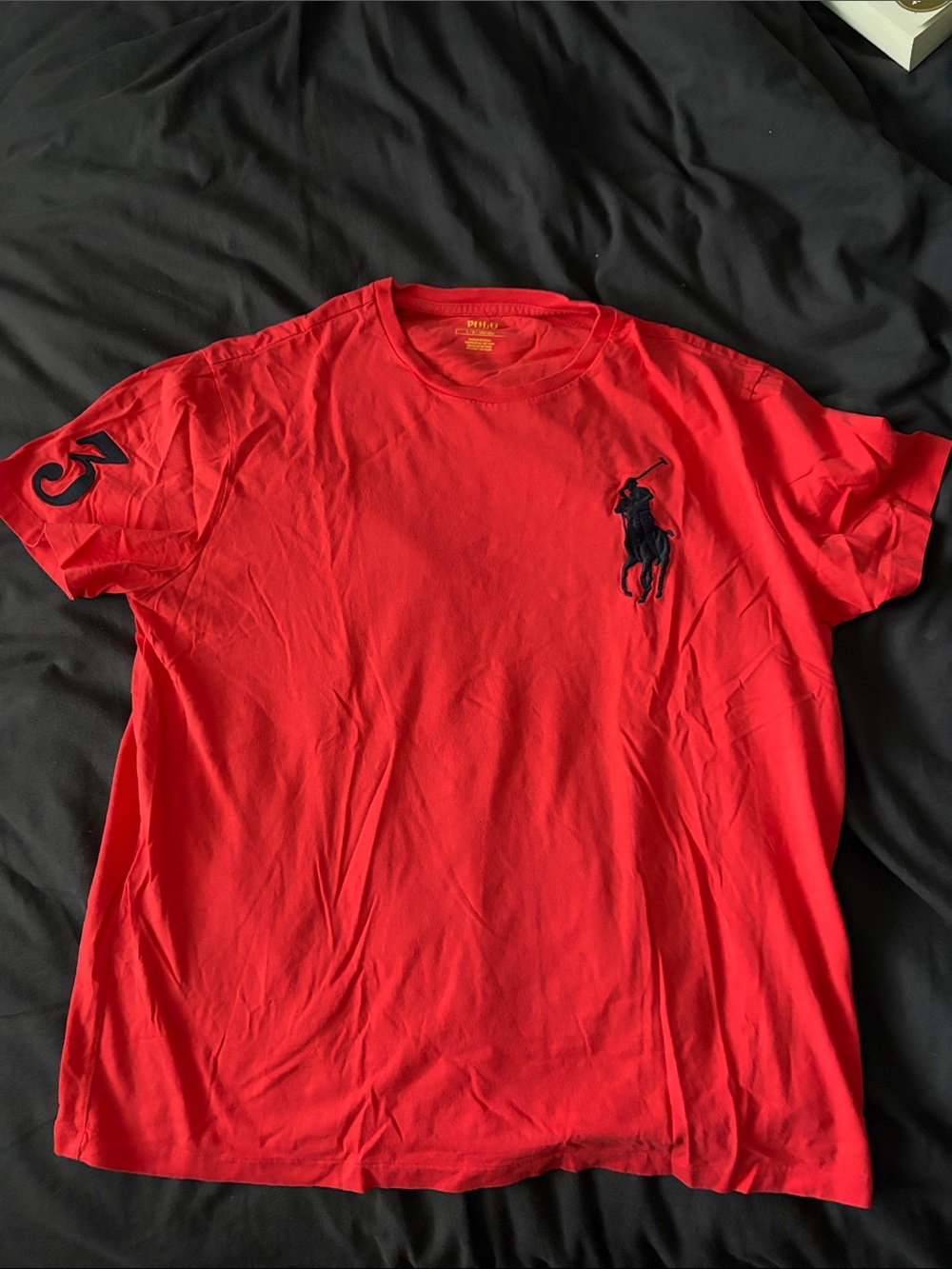 Ralph Lauren Red Short Sleeve Polo Player Crew Tee